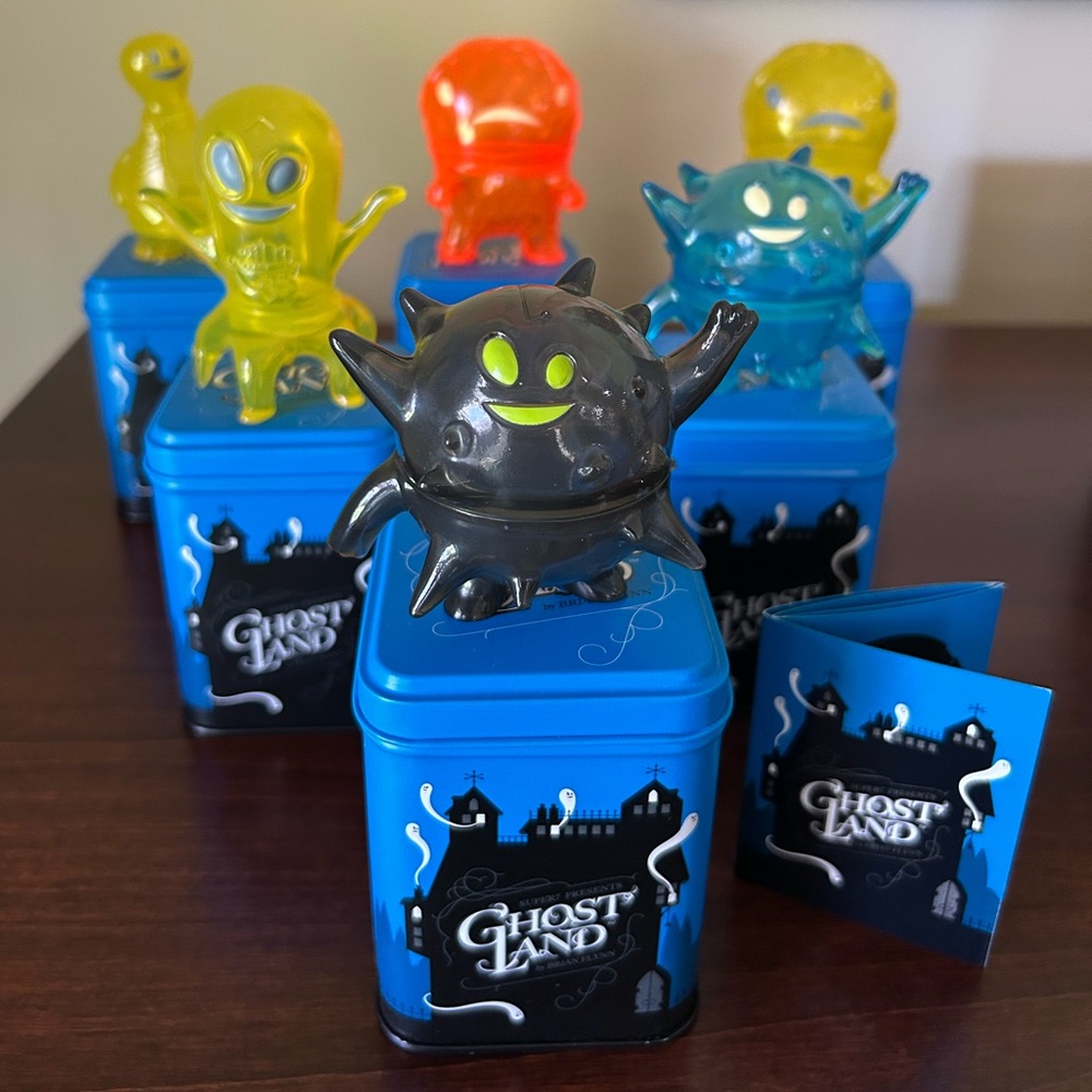 Super 7 Ghost Land 3 Inch Mini Figures with Blue Tins Lot of 6 Monsters Kaiju